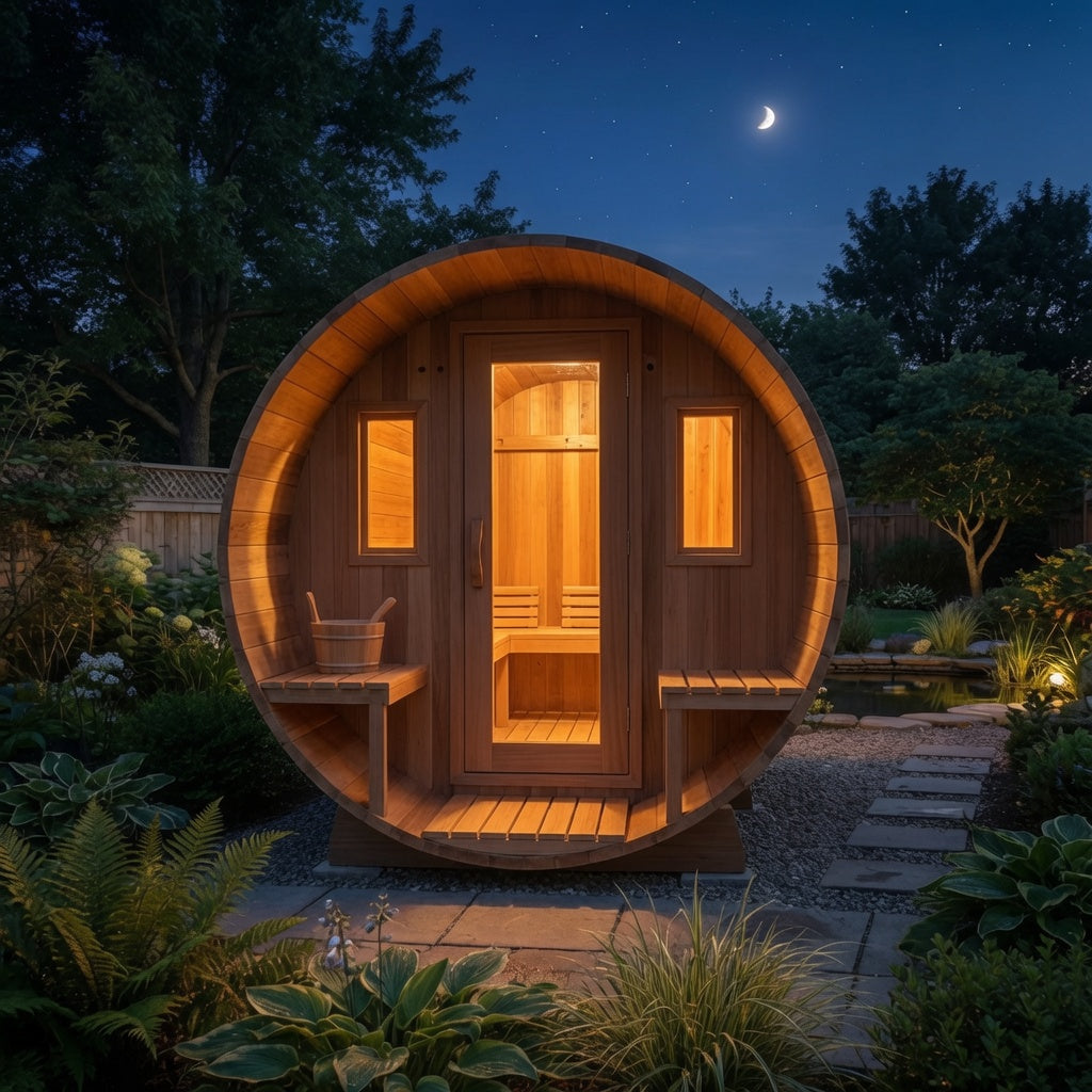 Wood-Fired Barrel Sauna